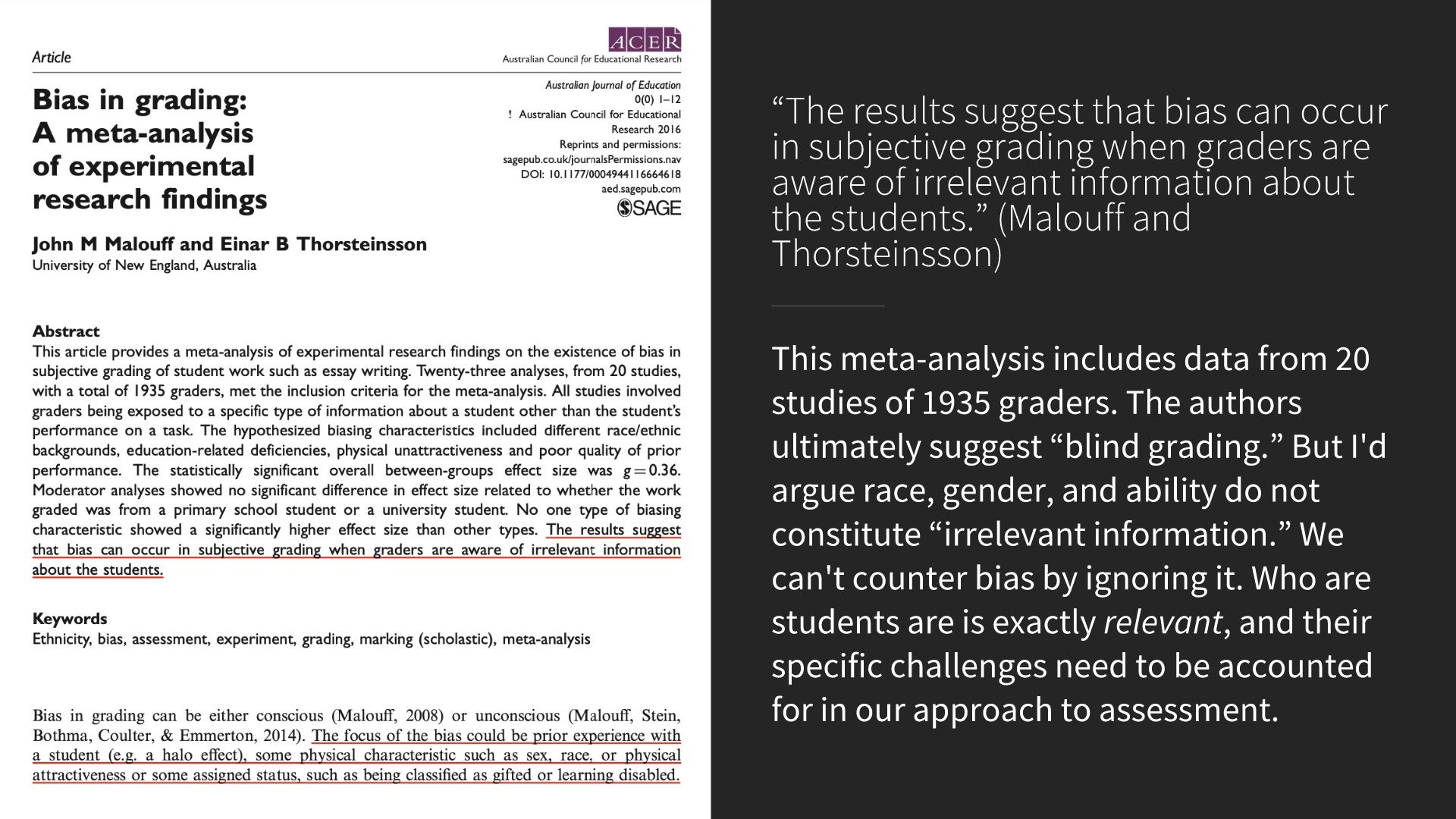 Ungrading: an Introduction